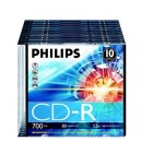 Pack c/10 CD-R Philips...